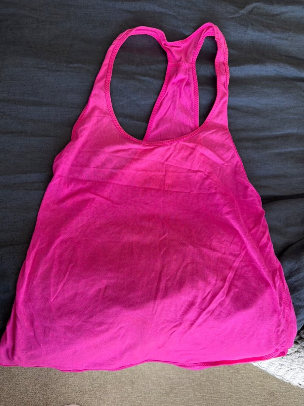 Lululemon Hot Pink Racerback Workout Tank Top Size 6